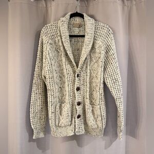 The Men’s Store Vintage Cozy Cream Knit Cardigan